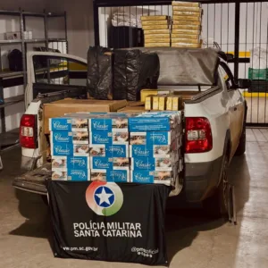 Homem é preso com 9 mil maços de cigarros em Chapecó