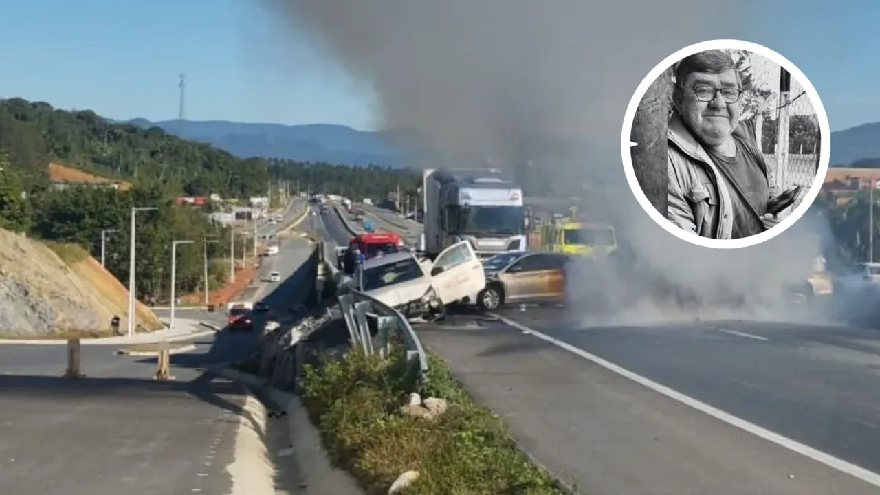 Identificado homem que morreu após acidente na BR-470 em SC