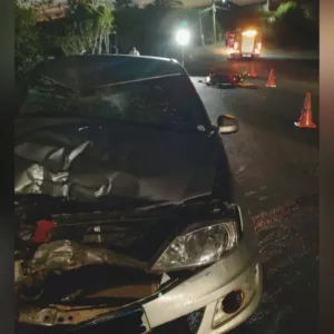 Jovem de 28 anos morre após grave acidente entre carro e moto no Oeste de SC