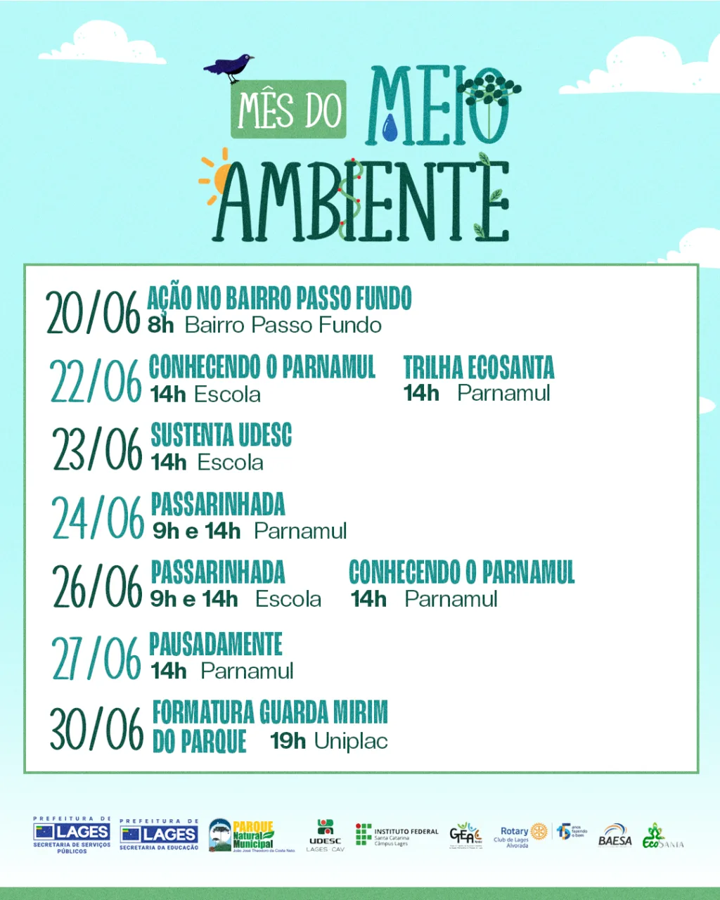 Lages promove 18 atividades no Mês do Meio Ambiente