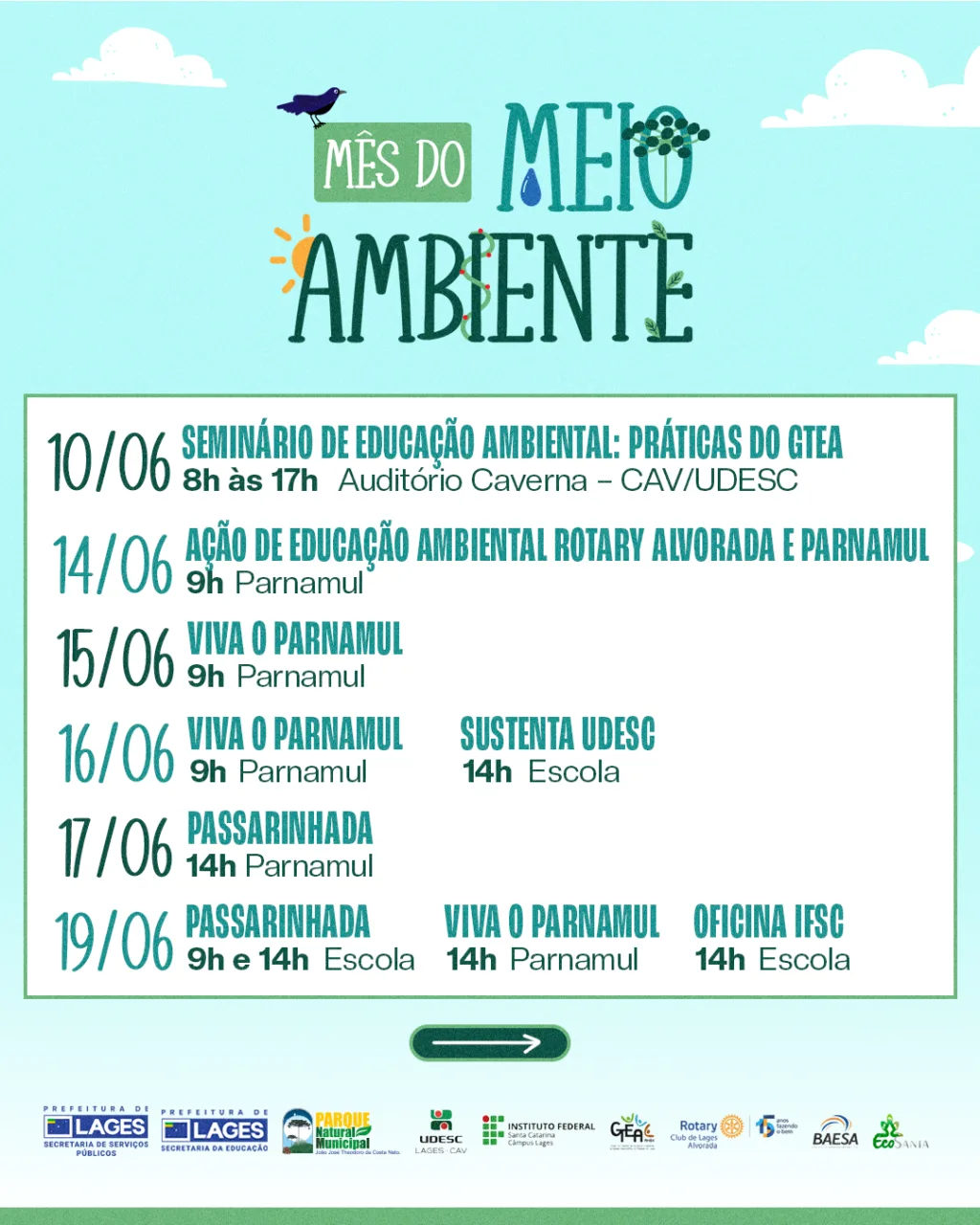 Lages promove 18 atividades no Mês do Meio Ambiente