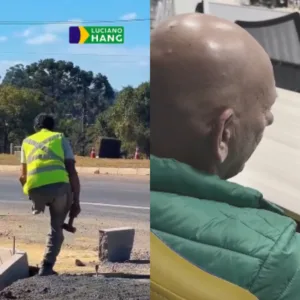 Luciano Hang doa prótese a pedreiro de SC que perdeu a perna aos 16 anos
