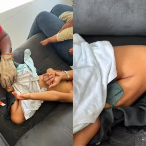 Menino de três anos passa supercola no sofá e acaba grudado