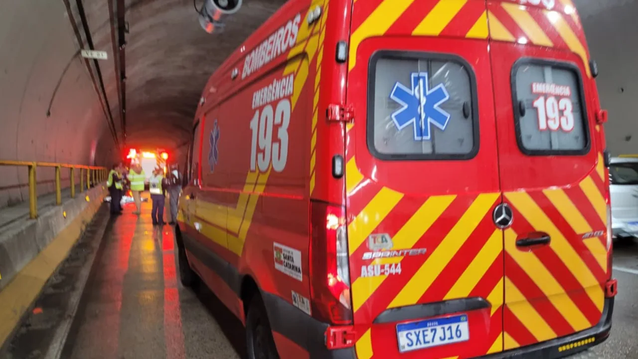 Motociclista morre no Túnel Antonieta de Barros, em Florianópolis (2)