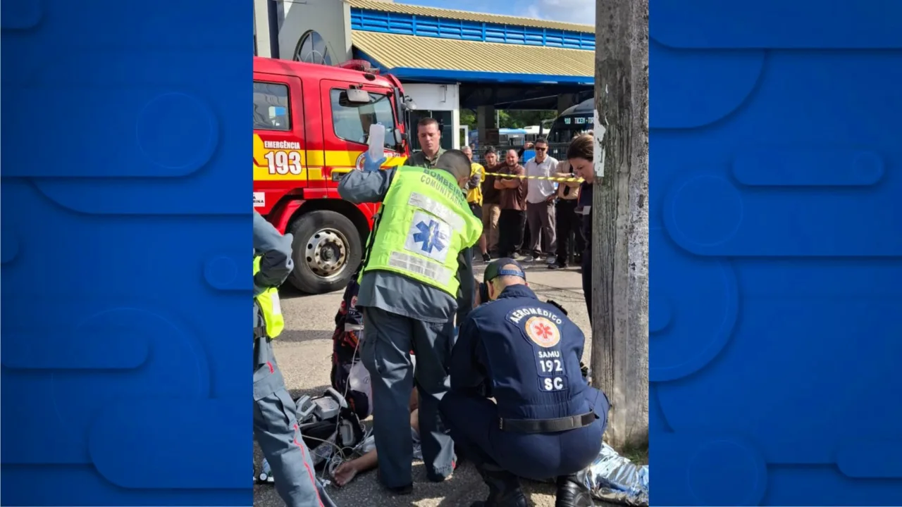 Motorista de ônibus morre após sofrer parada cardiorrespiratória em Florianópolis