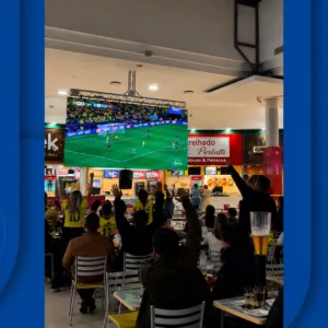 Criciúma Shopping transforma jogos da Seleção Brasileira em experiência para toda a torcida