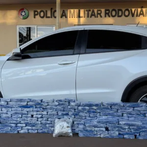 Quase 100 kg de drogas são encontrados em carro em Chapecó