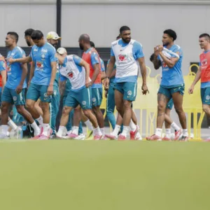 Sem Neymar, Brasil fecha preparação para estreia na Copa.| Foto: Reprodução SBT Sports / Divulgação