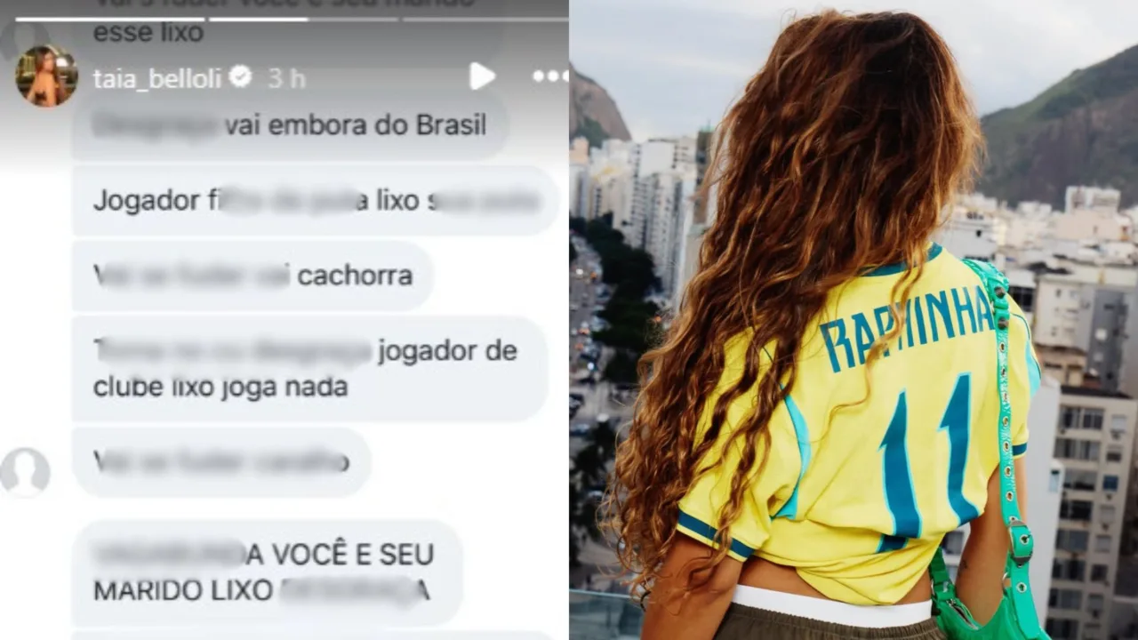 'Vai embora', esposa de Raphinha revela xingamentos após estreia do Brasil na Copa