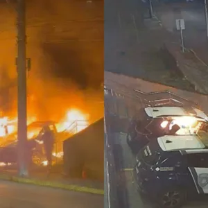 Viaturas da Guarda Municipal são incendiadas em Bombinhas