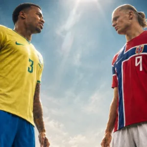 Brasil x Noruega | Arte: Reprodução/@sbtsports