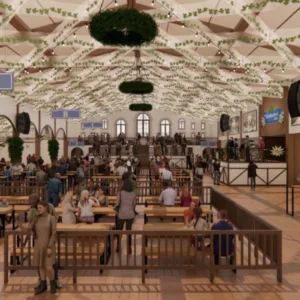 Como será o Festzelt, novo espaço da Oktoberfest Blumenau inspirado na festa de Munique