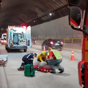 Em três anos, mais de 20 acidentes no Túnel Antonieta de Barros são atendidos pelos bombeiros