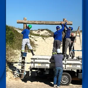 Florianópolis inicia obra de passarela nas dunas da Joaquina