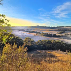 Geada cobre o Vale Caminhos da Neve em São Joaquim