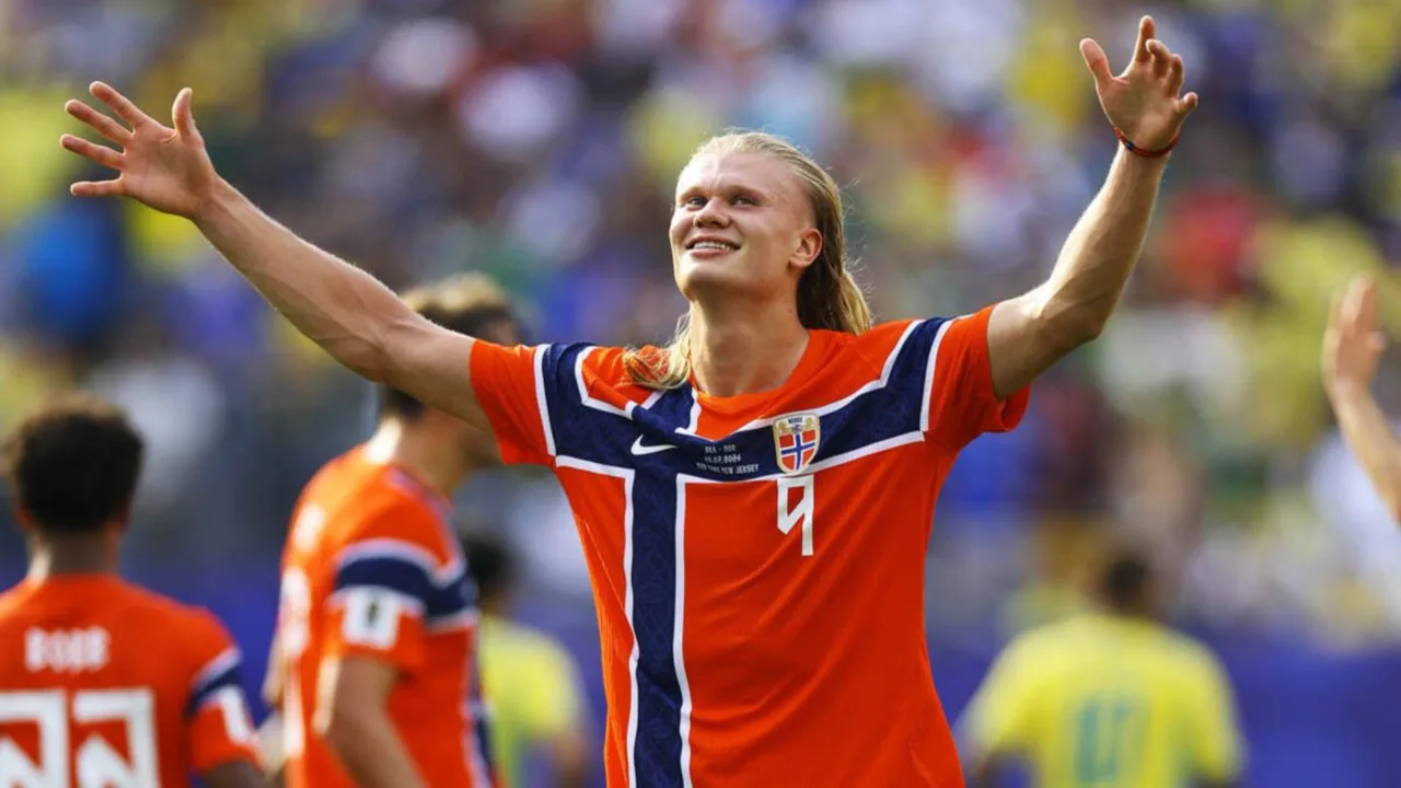 Haaland diz que pressão agora é da Inglaterra na Copa