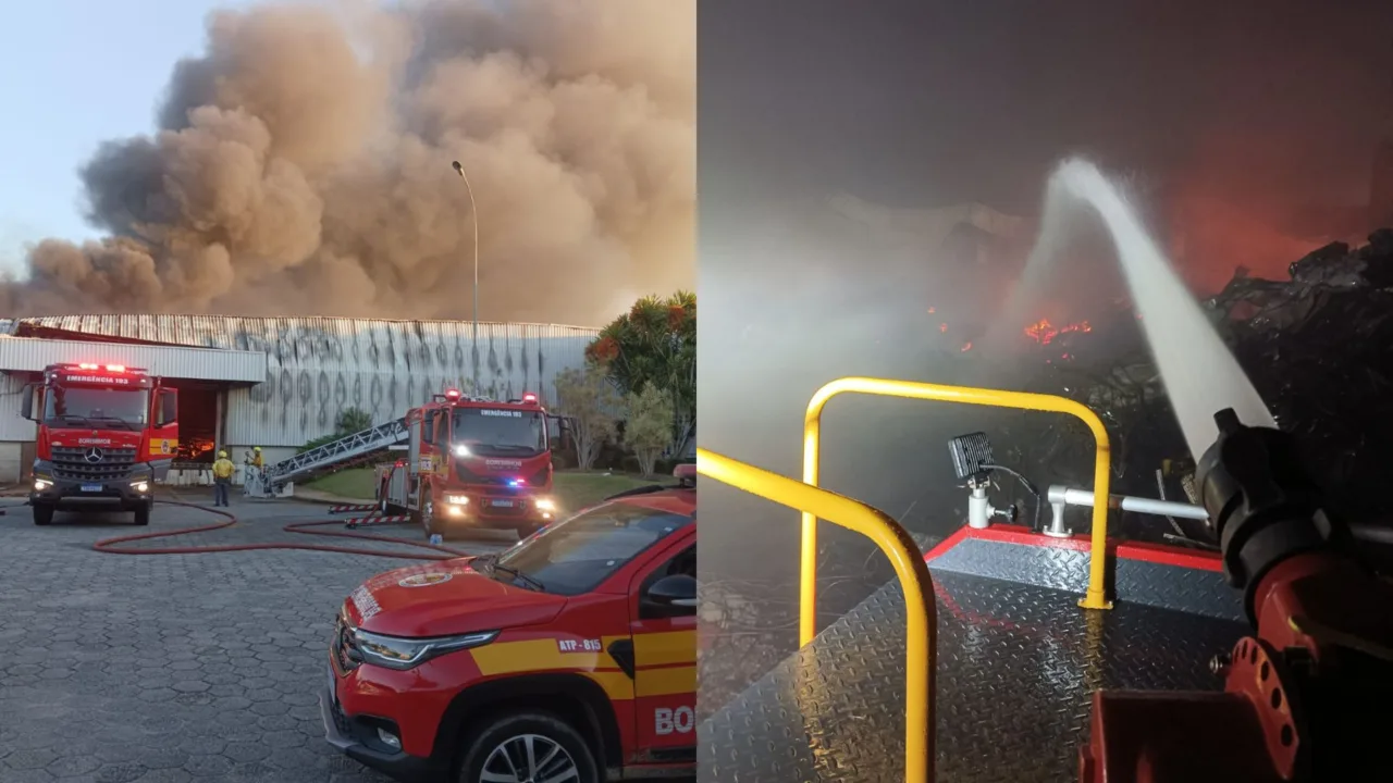 Incêndio em indústria têxtil de Itajaí é controlado após 15 horas de combate