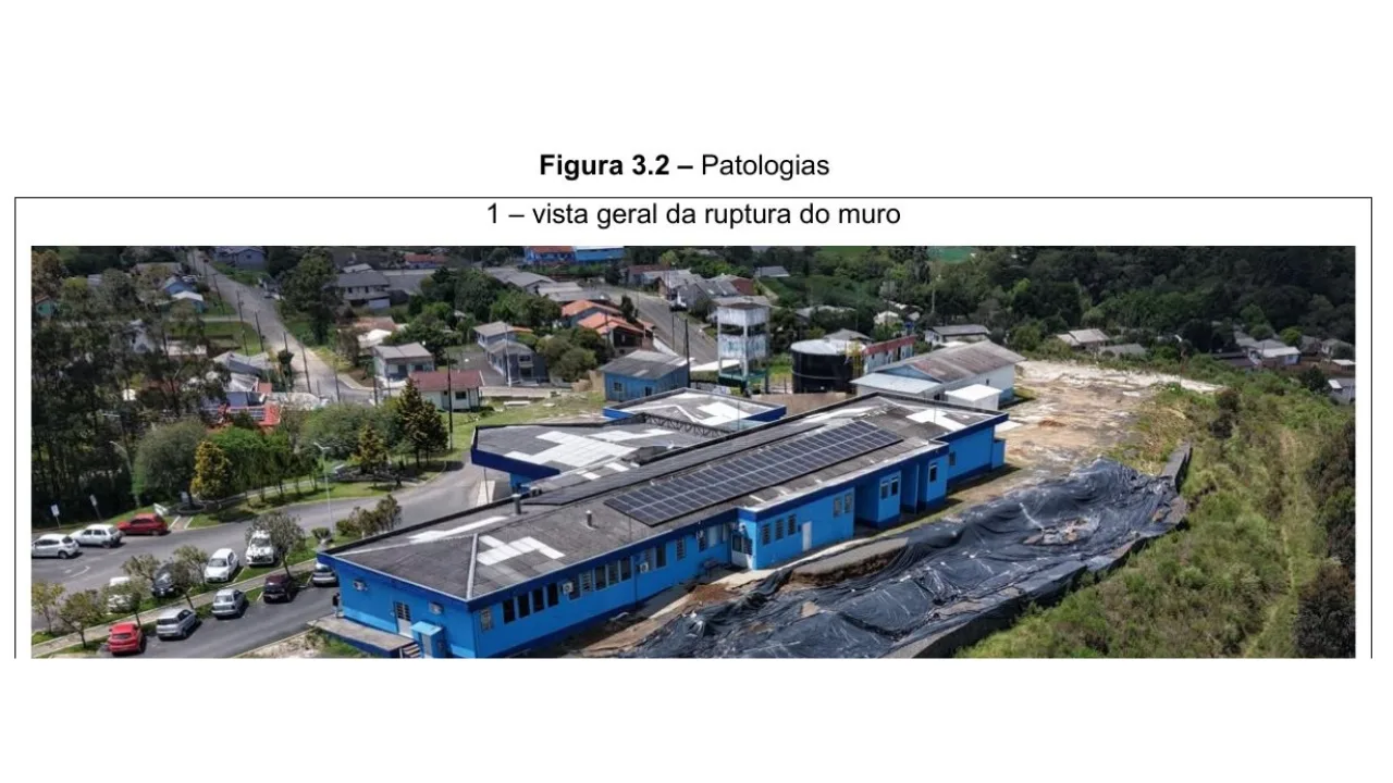 Laudo afasta risco de desmoronamento súbito em hospital de Correia Pinto