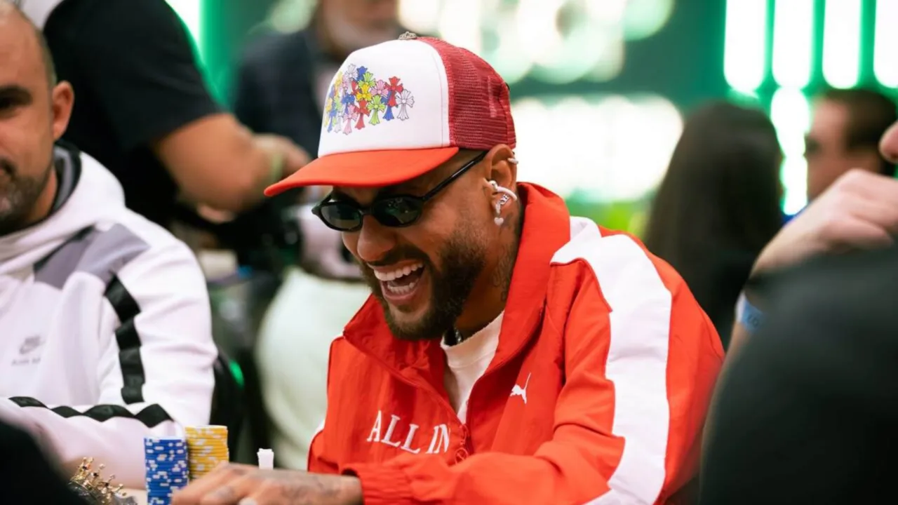 Neymar é poupado e joga poker durante vitória do Santos