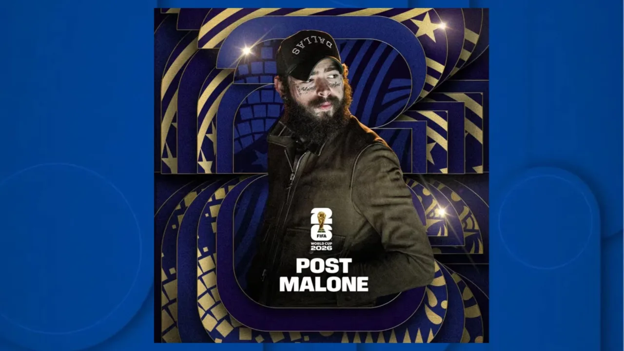 Post Malone fará show na final da Copa do Mundo de 2026