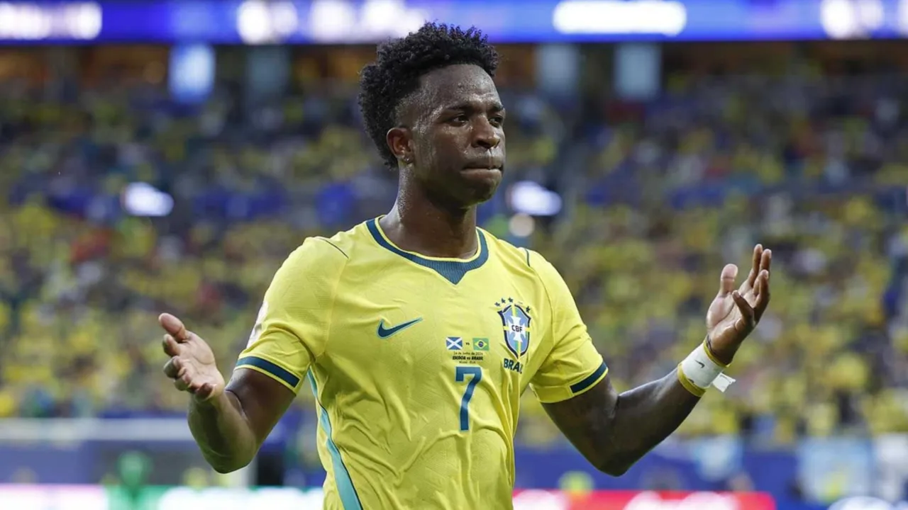Vini Jr pede desculpas após eliminação do Brasil na Copa