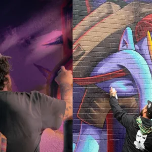 Igor Gori e Guime, artistas de Joinville, participam como convidados de festival de arte urbana em Londres  | Foto: Reprodução | Divulgação
