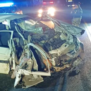 Bebê de 4 meses sofre fratura no crânio em grave acidente na BR-470 em SC | Foto: CBMSC/Divulgação