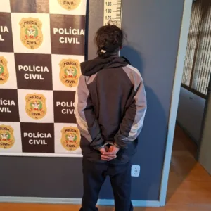 DIC de Lages prende homem condenado por violência contra mulher | Foto: Reprodução