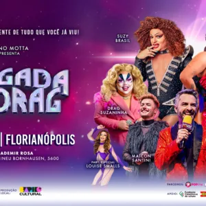 Gongada Drag em SC: espetáculo de Bruno Motta passa por Criciúma e Florianópolis. | Foto: Divulgação