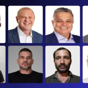 Candidatos a governador por Santa Catarina nas eleições 2026. Foto: TRE-SC