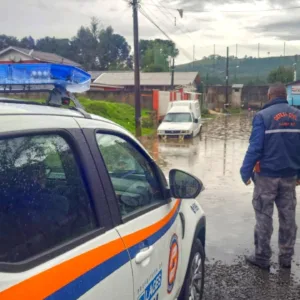 Chuva intensa deixa 50 ocorrências e 200 afetados em Lages | Foto: Coordenação de Proteção e Defesa Civil/Divulgação

