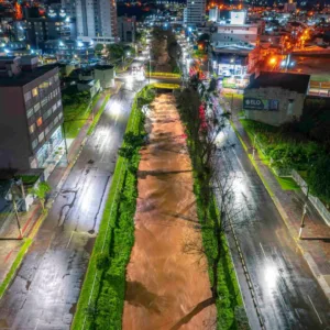 Defesa Civil atende 156 ocorrências após fortes chuvas em Lages | Foto: Marlon Sá Molin/MSM Imagens Aéreas/Divulgação