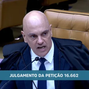 Moraes pergunta “quem tem medo da Polícia Federal” e acusa Mendonça durante julgamento do caso Master | Foto: reprodução / TV Justiça 