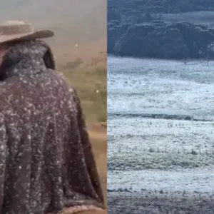 Neve, chuva congelada e geada: Entenda a diferença entre os fenômenos | Foto: Mycchel Legnaghi/@saojoaquimonline.com.br